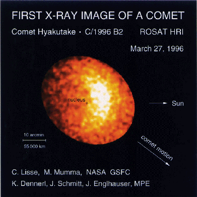 APOD: Unexpected X-rays from Comet Hyakutake - April 11, 1996