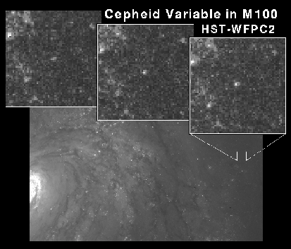 APOD: The Cepheids of M100 - January 10, 1996