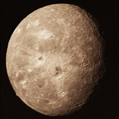 APOD: Uranus's Moon Oberon: Impact World - April 8, 1996