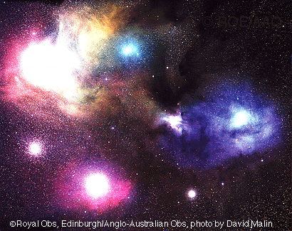 APOD: The Colorful Clouds of Rho Ophiuchi - March 12, 1996