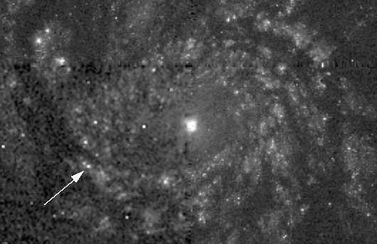 APOD: A Supernova in the Whirlpool - April 21, 1996
