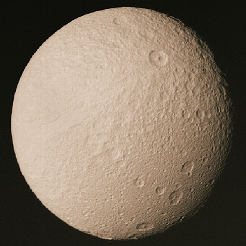 APOD: Saturn's Moon Tethys - November 24, 1995
