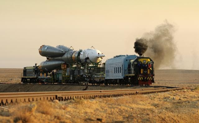 NASA image: Expedition 18 Soyuz TMA-13 Rollout