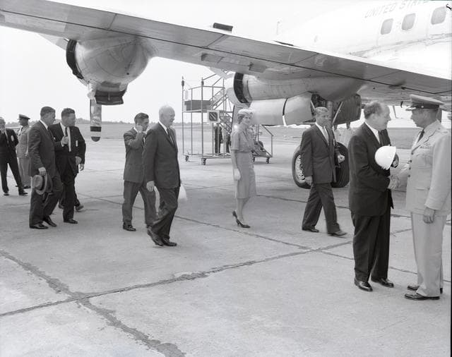 NASA image: PRESIDENT DWIGHT EISENHOWER VISIT