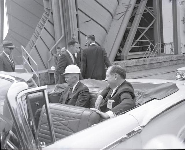 NASA image: PRESIDENT DWIGHT EISENHOWER VISIT
