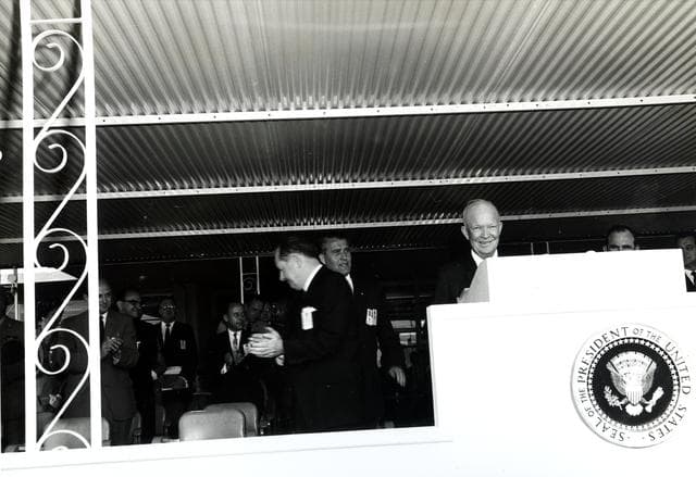 NASA image: PRESIDENT DWIGHT EISENHOWER VISIT