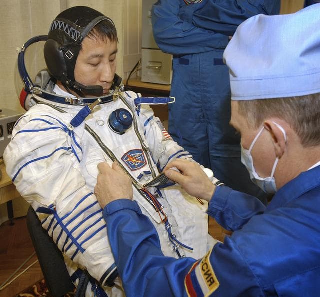NASA image: Expedition 7 Leak Check
