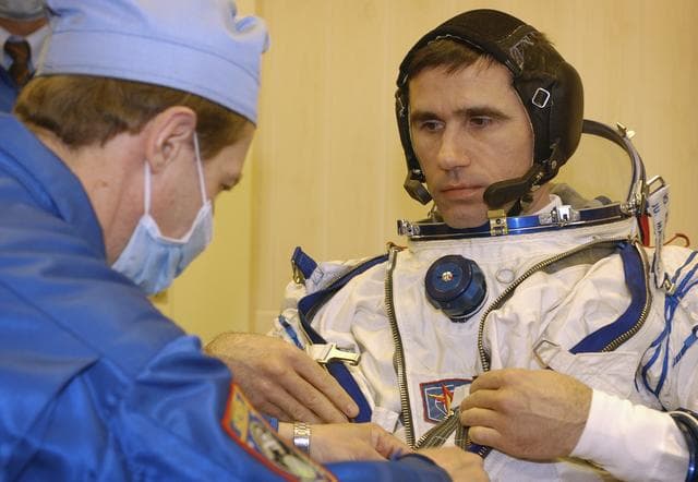 NASA image: Expedition 7 Leak Check