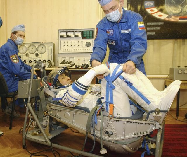 NASA image: Expedition 7 Leak Check