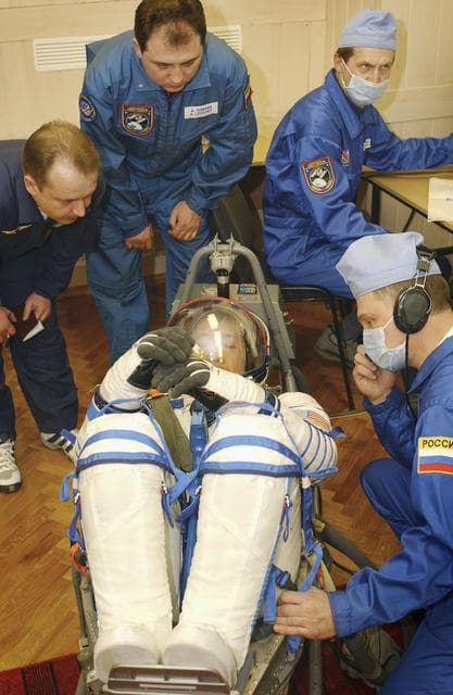 NASA image: Expedition 7 Leak Check