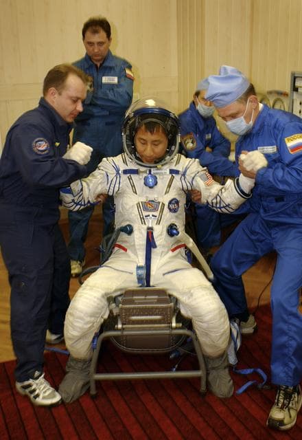 NASA image: Expedition 7 Leak Check