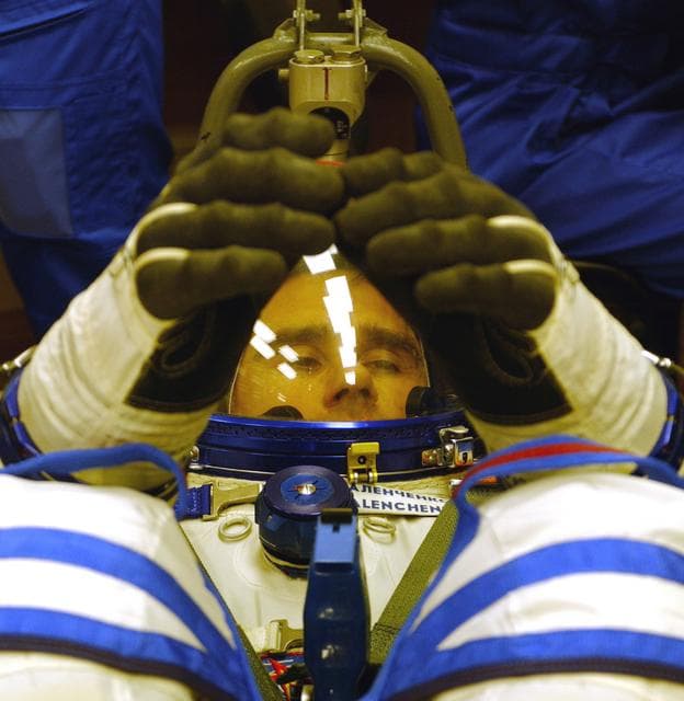 NASA image: Expedition 7 Leak Check