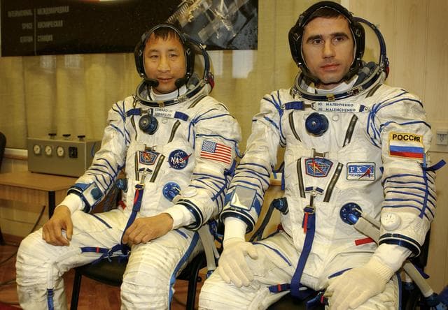 NASA image: Expedition 7 Leak Check