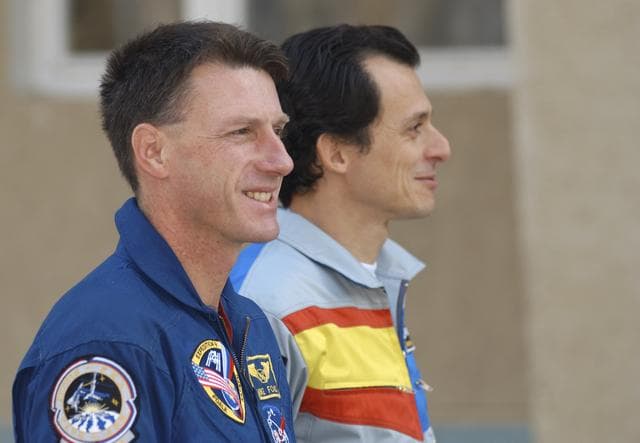 NASA image: Expedition 8 Flag Raising