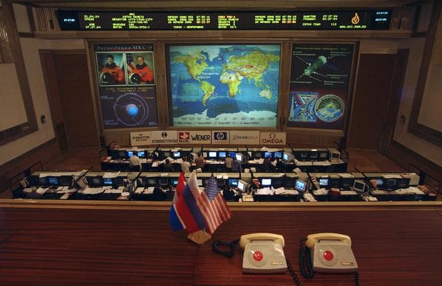 NASA image: Russian Flight Control Room