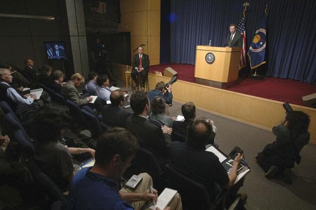 NASA image: Michael Griffin First Press Conference