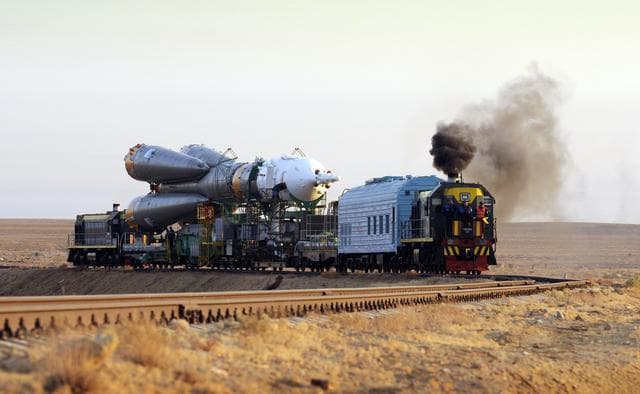 NASA image: Expedition 18 Soyuz TMA-13 Rollout