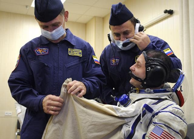 NASA image: Expedition 18 Suit-up
