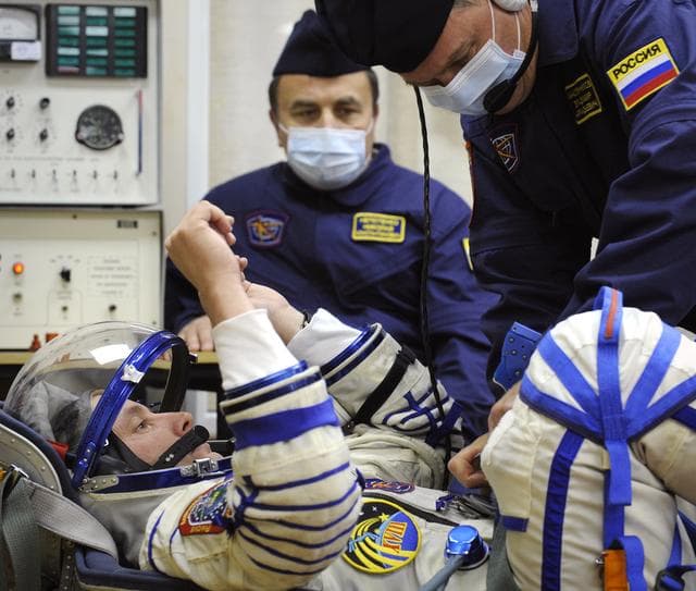 NASA image: Expedition 18 Suit Pressure Check