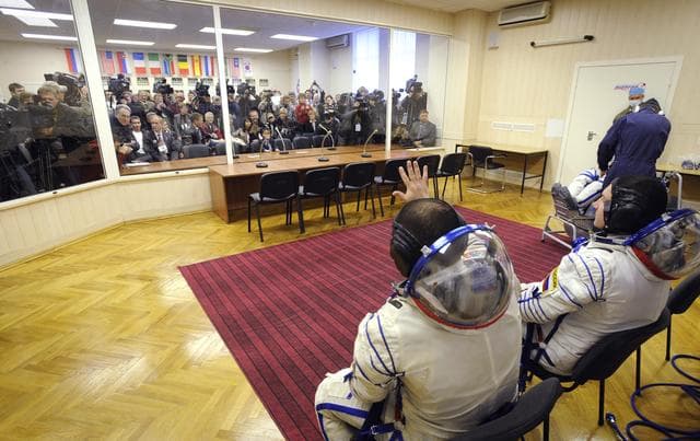 NASA image: Expedition 18 Suit Pressure Check