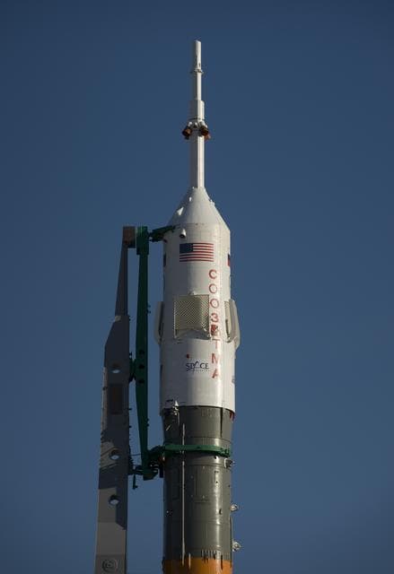 NASA image: Expedition 19 Soyuz Erection