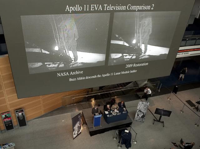 NASA image: Restored Moonwalk Footage Release
