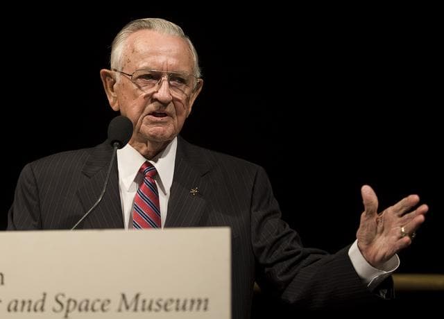 NASA image: Glenn Lecture With Crew of Apollo 11
