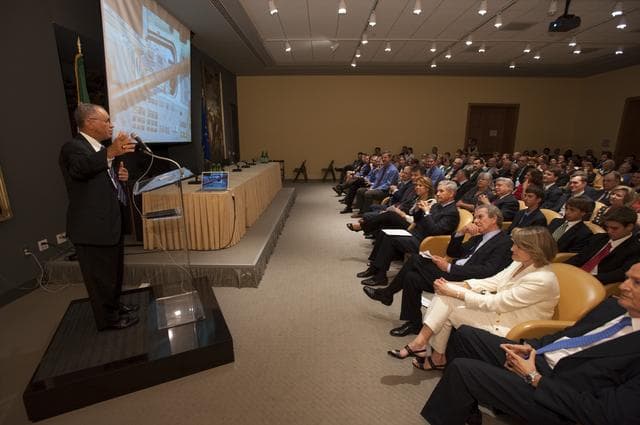 NASA image: STS-125 Crew Visit Italian Embassy