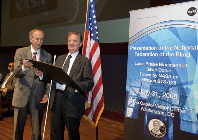 NASA image: National Federation of the Blind Braille Coin