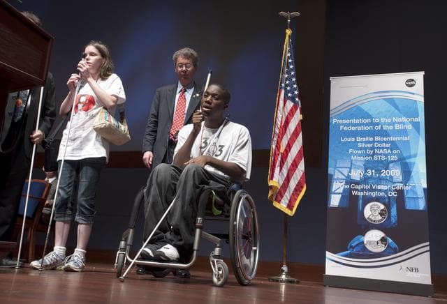 NASA image: National Federation of the Blind Braille Coin