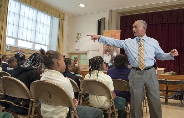 NASA image: Bolden Visit Davis Elementary