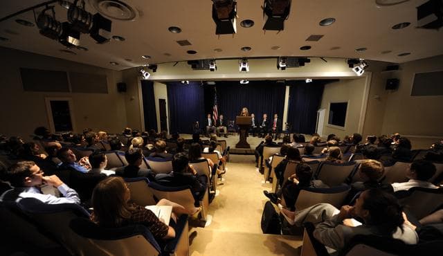 NASA image: STS-127 Crew Visit with White House Interns