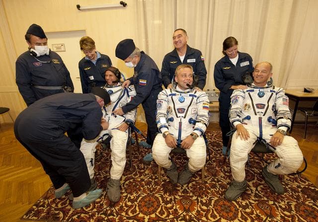 NASA image: Expedition 21 Crew Prepares For Launch