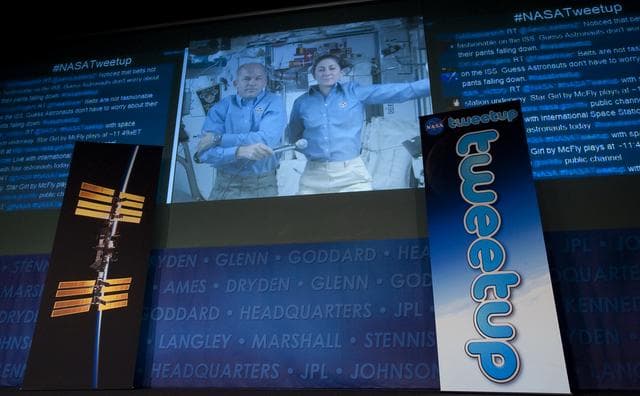 NASA image: NASA Live Tweetup Event with International Space Station