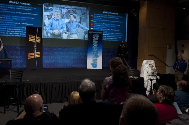 NASA image: NASA Live Tweetup Event with International Space Station