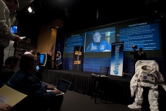 NASA image: NASA Live Tweetup Event with International Space Station