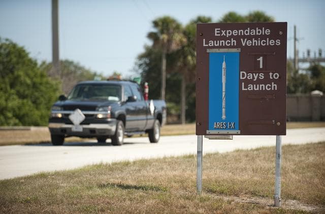 NASA image: ARES I-X Launch Prep