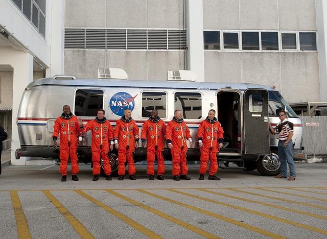 NASA image: STS-129 Crew Walk Out