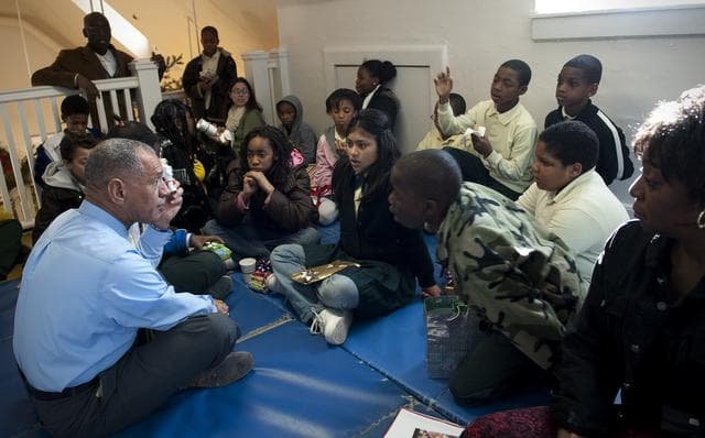NASA image: NASA Administrator Bolden Volunteers with the DC Cares Program