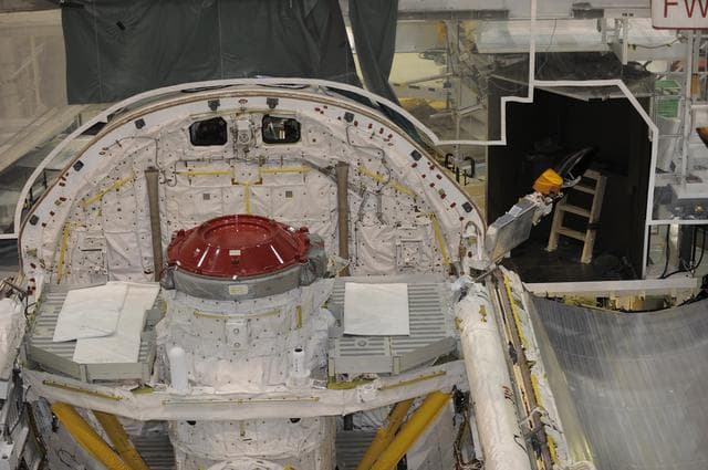 NASA image: STS-335 Atlantis Payload Bay Door Closure for Holiday