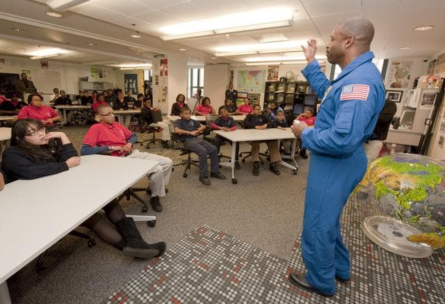 NASA image: STS129 Visit to Howard University