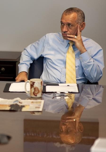 NASA image:  Charles Bolden and James Cameron Meet