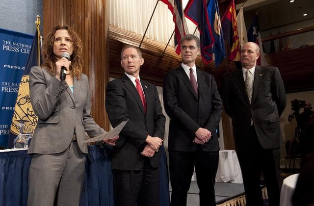 NASA image: Commercial Human Spaceflight Press Conference