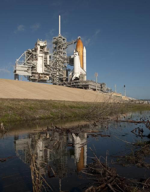 NASA image: Space Shuttle Endeavour on Launch Pad