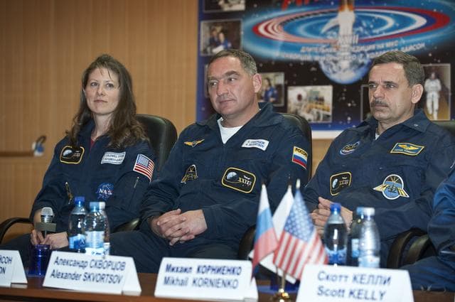 NASA image: Expedition 23 Prelaunch Press Conference