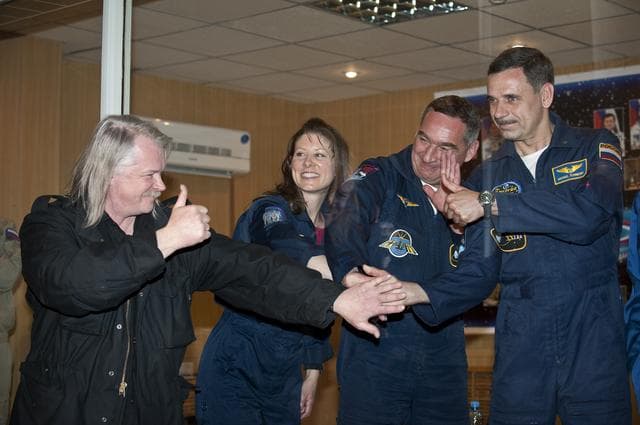 NASA image: Expedition 23 Prelaunch Press Conference