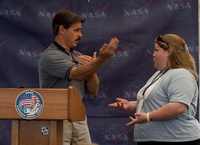 NASA image: STS-132 Launch Tweetup