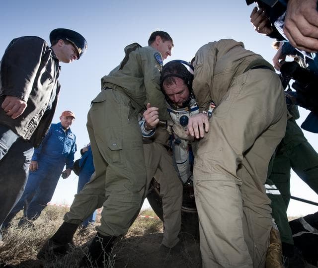 NASA image: Soyuz TMA-17 Lands