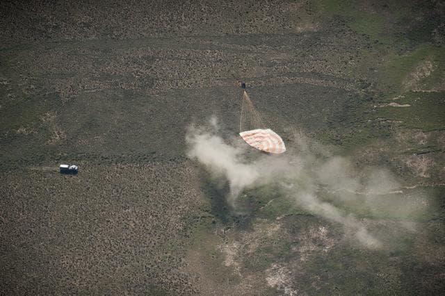 NASA image: Soyuz TMA-17 Lands