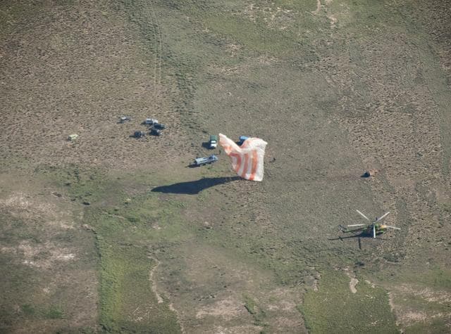 NASA image: Soyuz TMA-17 Lands